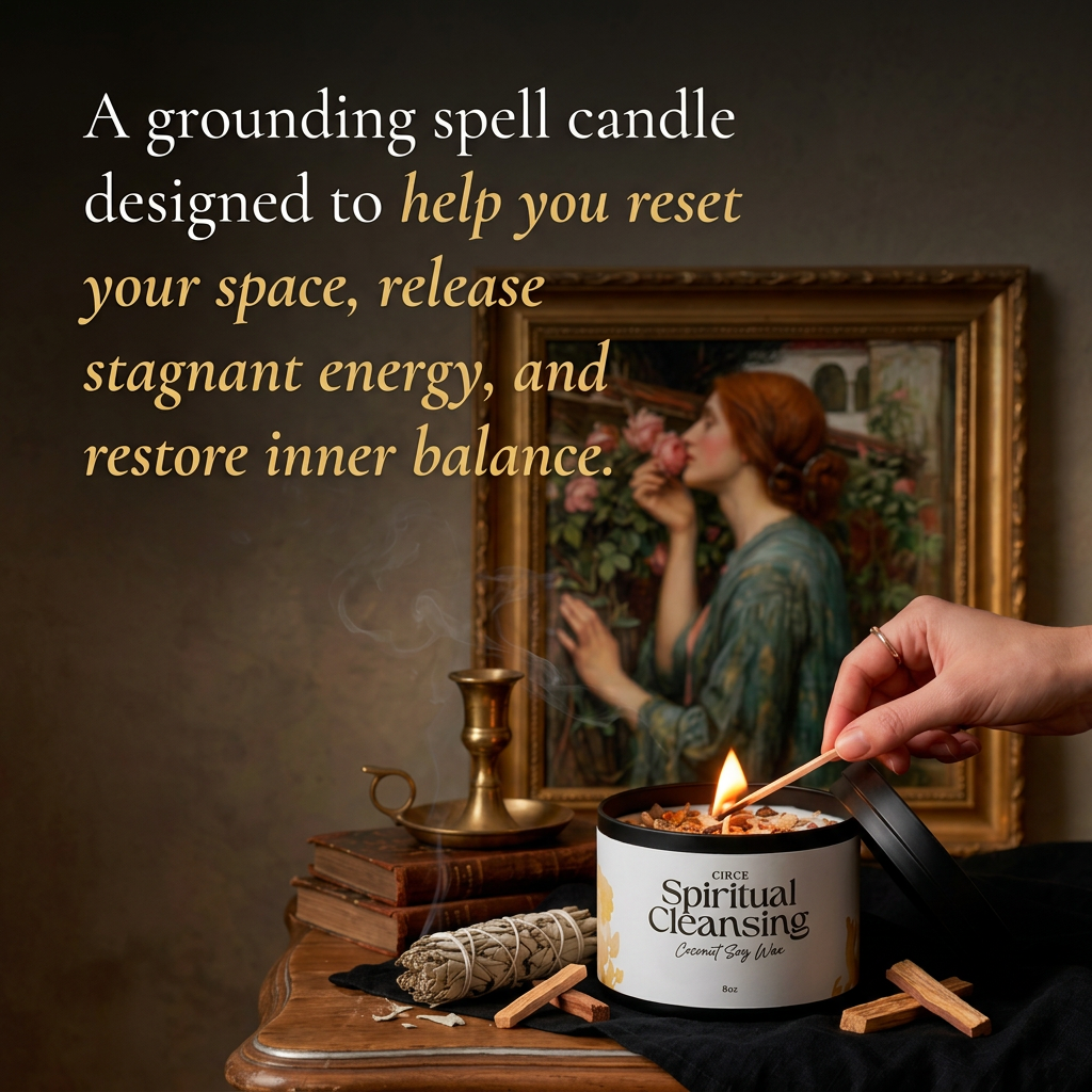 Spiritual Cleansing Candle – 8‑oz Energy Clearing Ritual Candle